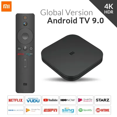 Original Global Xiaomi TV Box S 4K Ultra HD Android TV 2GB RAM 8GB ROM Smart TV Set top Box 4K WiFi XioMi Mi Box 4 Media Player