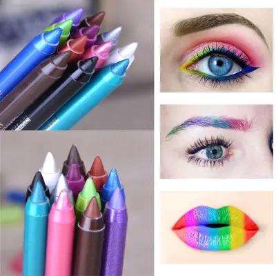 1PC Fashion Women Long-lasting Eye Liner Pencil Pigment White Color Waterproof Eyeliner Pen Eye Cosmetics Makeup Tools