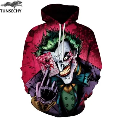 Joker Print Men/Women 3D Sweatshirts Print Milk Space Galaxy Hooded Hoodies Unisex