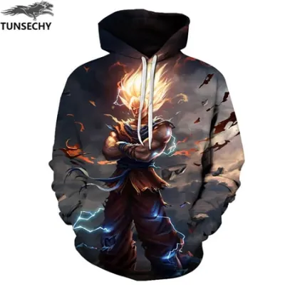 Goku Print Men/Women 3D Sweatshirts Print Milk Space Galaxy Hooded Hoodies Unisex