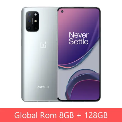 OnePlus 8T 8 T 8GB 128GB Global Rom Snapdragon 865 5G Smartphone 120Hz AMOLED Fluid Screen 48MP Quad Cams 4500mAh 65W Warp