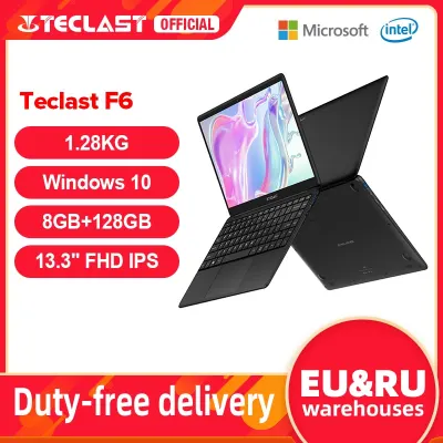 Teclast F6 Newest Laptop 8GB LPDDR4 128GB SSD 1.28KG Notebook 13.3 IPS 1920x1080 Intel Apollo Lake Windows 10 Laptops USB3.0