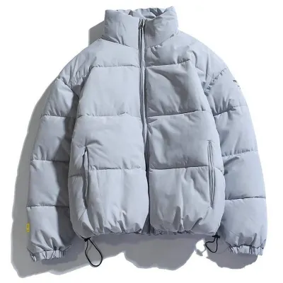 2021 Winter Coat Men's Warm Parkas Street wear Cotton Coats Slim Male Jackets Solid Windproof Padded Coat Men's Clothing