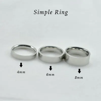 Wide Stainless Steel Rings High Polished 2020 New Fashion Classic And Generous For Men's And Women's Ring Jewelry Gi