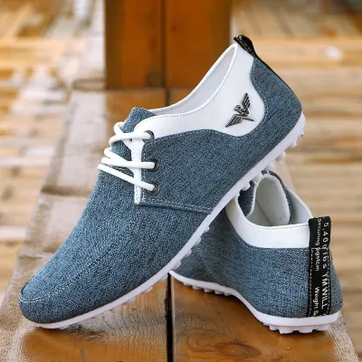Men Casual Shoes Lace-up Linen Cloth Shoes Man Breathable Mens Canvas Shoes Moccasins Flats Driving Footwear Zapatos De Hombre