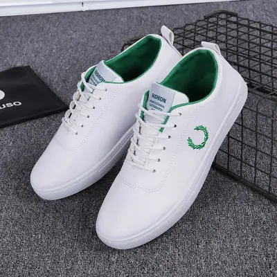2021 new casual shoes breathable non-slip wear-resistant board shoes spring fashion trend leather shoes white shoes men