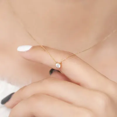 Trendy 925 Sterling Silver O Chain Choker 0 3cm 0 4cm 0 5cm Zircon Pendant Women Wedding Gift Necklace Fine Jewelry NK033