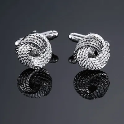 men French shirt cufflinks wholesale quality copper material gold silvery blue black purple twist Cufflinks