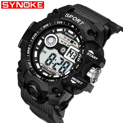 Men's Sports Electronic Watch Multi Function Outdoor Large Screen Sport Ultra Thin Watches Business Stainless Steel