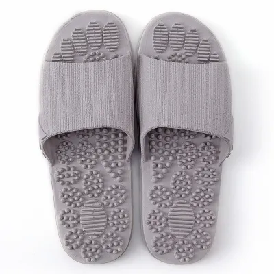 Massage Slippers Indoor Non slip Slippers Unisex Solid Soft Bottom Couple Slippers Home Sandals Men Massage Point mens slippers
