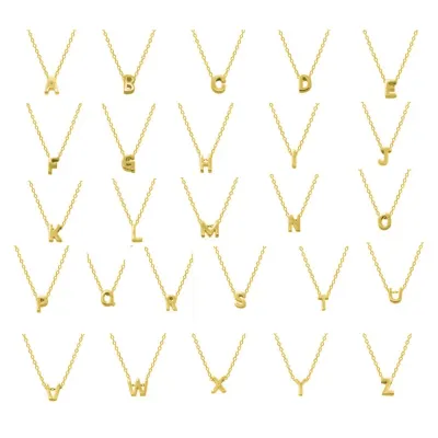 Aide 925 Sterling Silver Initial Letter Pendant Necklace For Women Girl A Z Alphabet Collares Mujer Fine Jewelry Christmas Gifts