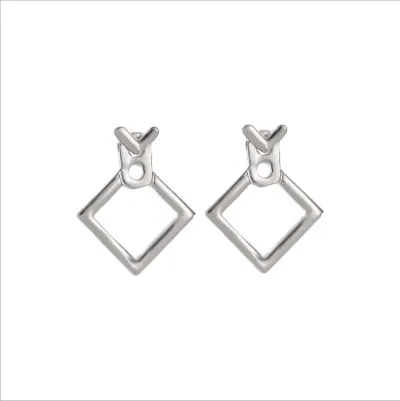 Hot Trendy Cute Nickel Free Earrings Fashion Jewelry Earrings Square Stud Earrings For Women Brincos Statement Earrings