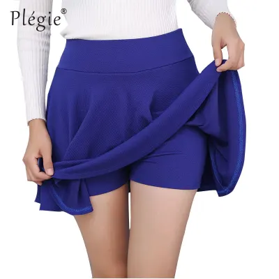 Plegie M 5XL Skirts Womens Plus Size Tutu School Short Skirt Pants Suitable For The Whole Year Mini Saia High Waist Faldas Mujer