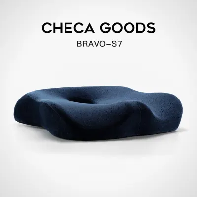 CHECA GOODS Premium Comfort Seat Cushion Non Slip Orthopedic 100% Memory Foam Coccyx Cushion for Office Chair Car Seat