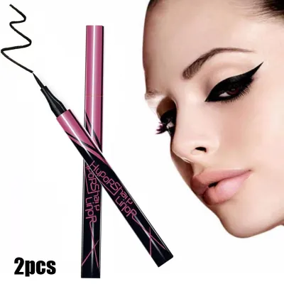2pcs set Waterproof Black Eyeliner Liquid eyes Make Up Beauty makeup Cosmetics shadows eye shadow Eye Liner pen for women