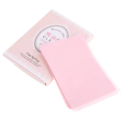 100pcs box Green Tea Absorbing Sheet Matcha Oily Face Blotting Matting Tissue Protable Facial Absorbent Paper Oil Control Wipes