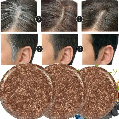 Blackening shampoo soap hair shampoo natural organic conditioner and repair essence