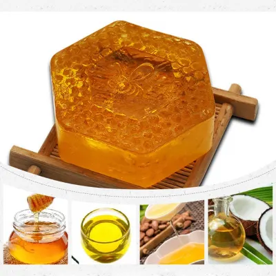 100g Handmade Honey Soap Deep Cleansing Face Whitening Moisturizing Oil Control Facial Soap