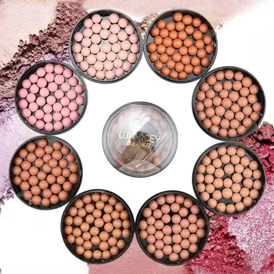 3 In 1 Blush Face Matte Blusher Ball Eye shadow Contour Professional Powder Balls Blush Makeup Waterproof Long Lasting