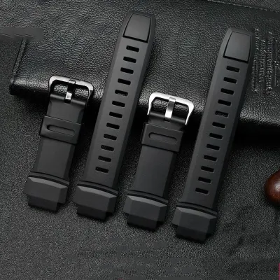 High Quality 18mm Replacement Wristband For Casio PRG 260 550 250 PRG500 PRW 3500 2500 5100 Elastic Waterproof Silicone Strap