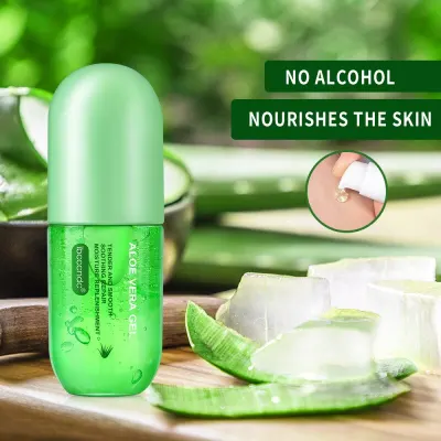 Capsule Aloe Vera Gel Moisturizing Moisturizing After Sun Repair and Soothing Muscle Aloe Vera Gel Lotion 50ml