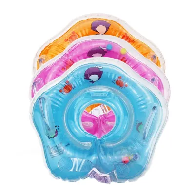 0-3 Years Baby Swimming Ring Neck Tube Ring Safety Infant Neck Float Circle For Baby Swimming Pool Bathing Inflatable