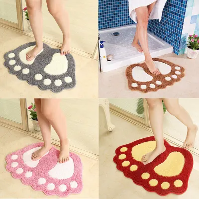 Soft Non Slip Bath Mat Bathroom Rug Absorbent Microfiber Shaggy Mat 40 x 57 cm
