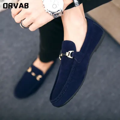 Men Shoes Black Blue Red Loafers Slip on Male Footwear Adulto Driving Moccasin Soft Comfortable Casual Shoes Men Sneakers Flats