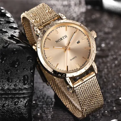 Reloj Mujer NORTH Women Watches Luxury Brand Quartz Watch Women Fashion Dress Simple Waterproof Ladies Bracelet Business Watches