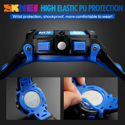 SKMEI Children Watches Cute Kids Sports Cartoon Watch For Girls Boys Waterproof Children's Digital LED Wristwatches