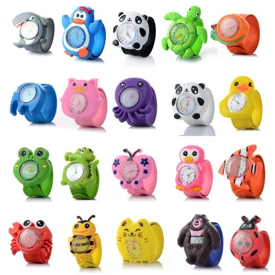 3D Cartoon Watch Animal Milk Dad Cute Children Clock Baby Kid Quartz Waterproof Student Wrist Watches for Girls Boys Gifts