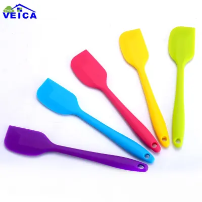 1pcs 27cm Kitchen Silicone Cream Butter Cake Spatula Batter Scraper Brush Butter Mixer Cake Brushes Baking Tool Kitchenware
