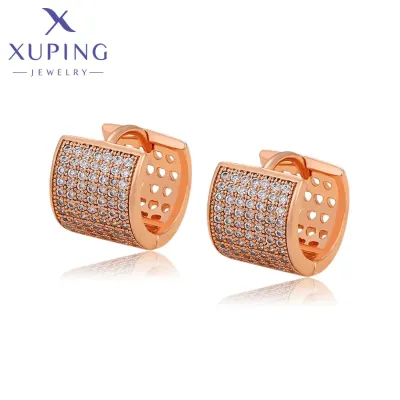 Xuping Jewelry Fashion Elegant Gold Plated Earrings with Synthetic CZ for Women Gifts 20134