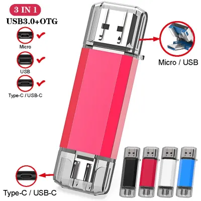 OTG USB Flash Drive Type C Pen Drive 512GB 256GB 128GB 64GB 32GB 16GB USB Stick 3.0 Pendrive for Type-C Device best gift