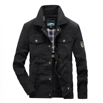 Plus Size 7XL 8XL Military Jacket Men Quality Cotton Spring Autumn Mens Jackets Multi pockets Casual Coats Male Chaquetas Hombre