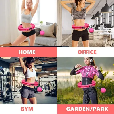 24 Sections Adjustable Huula Sport Fitness Hoop Abdominal Thin Waist Massage Hoops Equipment Gym Home Training Weight Loss
