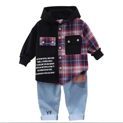 New Kids Clothes Baby Boys Costume Letter Tracksuit Tops Pants Children spring Boys Outfits girls Set infantil Newborn 2PCS