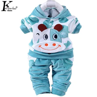 Kids Clothes Spring Autumn Baby Boys Sets Children Clothing Toddler Girls Sport Suit T-shirt+Pants 2Pcs Outfit Knitted Sets 0-4Y