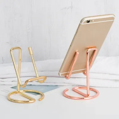 Simple Universal Tablet Mobile Phone Support Holder Cellphone Stand Rack Office Desktop Shelf