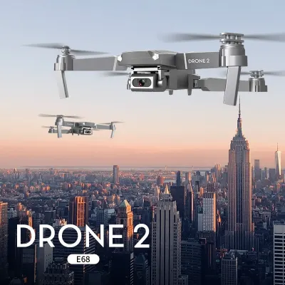 WiFi FPV RC Drone 2 Air Pressure Fixed Height FPV Mini Drone With Wide Angle HD 4K Camera Hight Hold Mode RC Foldable Quadcopter Dron Gift