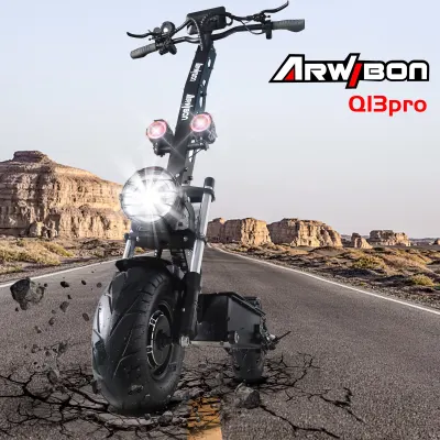 US STOCT Geofought MOQ1 Electric Scooter 60v 7000W Strong power 13inch Dual engines E Bike foldable adults E Scooter