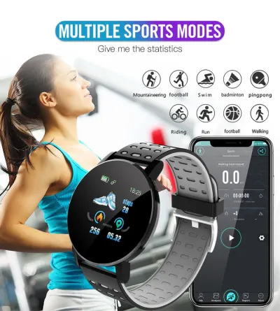 2022 Men Women Fitness Smart Watch Blood Pressure Monitor Waterproof Digital Watches GPS Tracker Smartwatch For Xiaomi Huawei