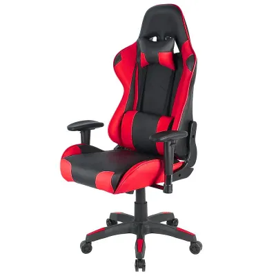 HOT Computer Gaming Chair Adjustable Texture Backrest E-sports Chair With Lifting Armrest, Lumbar Pillow With Headrest HWC