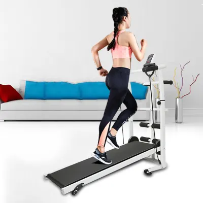 2020 New Indoor Treadmills Folding Running Training Twisting Machine Sit-ups Multi-function Fitness Equipment Treadmill Belt HWC
