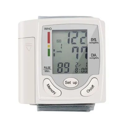 Automatic LCD Digital Wrist Blood Pressure Monitor Heart Pulse Measure High Selling