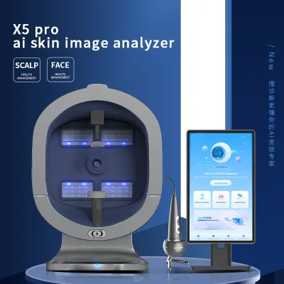 Portable 3D AI X5 Pro 3D AI Facial Camera Scanner Digital Skin And Hair Analyzer Machine for Beauty Salon