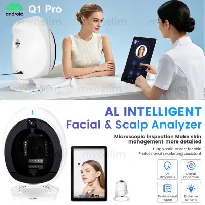 Q1 Pro 36MP AI Analytic Device Facial Scalp Hair Analysis Module for Beauty Salon Skin Diagnosis 8 Spectral Imaging