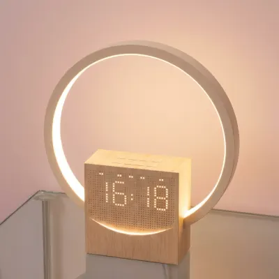 Digital Sunrise Alarm Clock Bluetooth Speaker White Noise Machine Desk Clock Night Light for Home Office Decor Ideal Gift