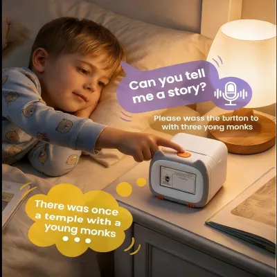 Kids Squishy toy, AI Voice Interactive Robot, Learning Toys, Sticker Printer