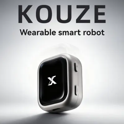 Kouze K1 Pro AI Agent Wearable Intelligent Robot Voice Interaction 1.83inch Touch Screen Portable Magnetic Attachment AI Robot